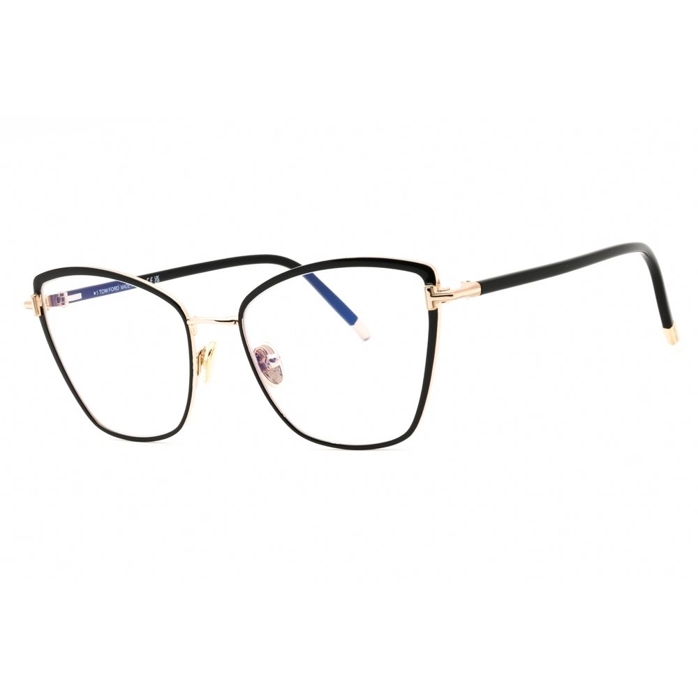 NWT Tom Ford FT5740-B Black Cat Eye 54mm Eyeglasses